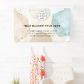 Minimalistisches Firmenlogo Modernes berufliches W Banner (Insitu)