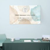 Minimalistisches Firmenlogo Modernes berufliches W Banner (Messeveranstaltung)