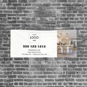 Minimalistisches Firmenlogo Modernes Foto Banner