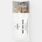 Minimalistisches Firmenlogo Modernes Foto Banner (Vertikal)