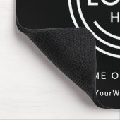 Minimalistisches Firmenlogo Mousepad (Ecke)