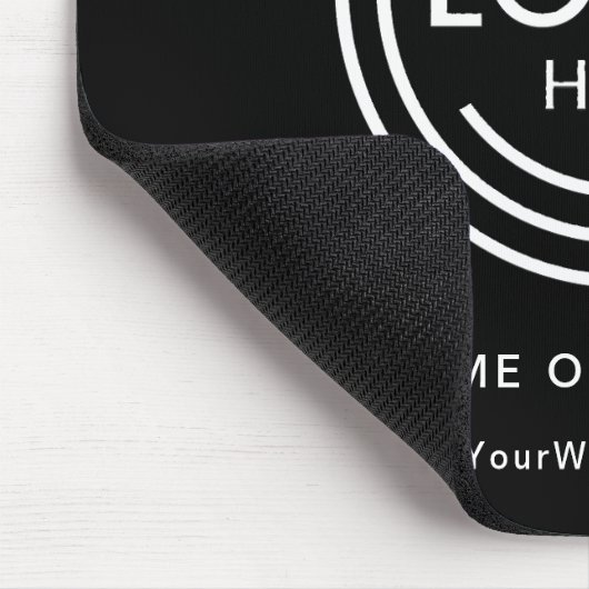 Minimalistisches Firmenlogo Mousepad (Ecke)