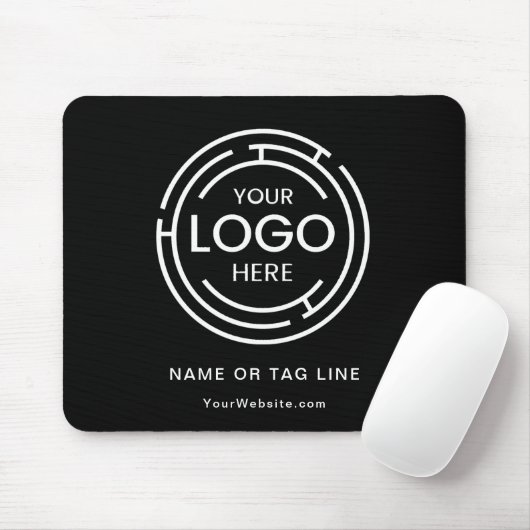 Minimalistisches Firmenlogo Mousepad (Mit Mouse)