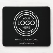 Minimalistisches Firmenlogo Mousepad (Vorne)