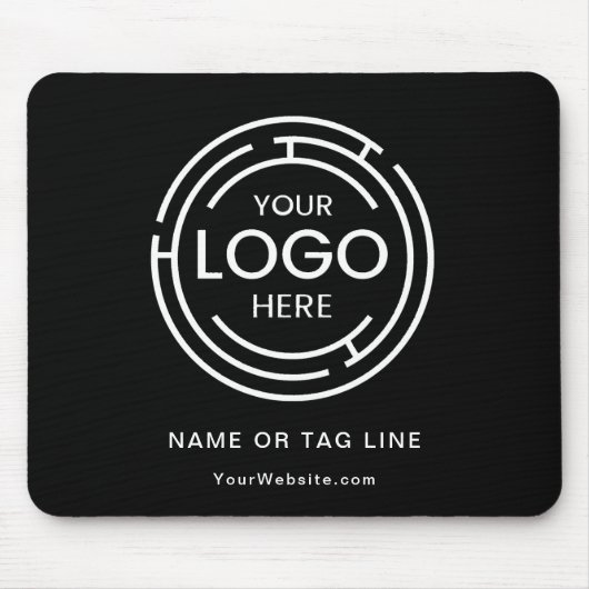 Minimalistisches Firmenlogo Mousepad (Vorne)