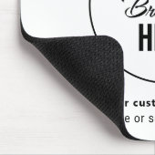 Minimalistisches Firmenlogo Mousepad (Ecke)
