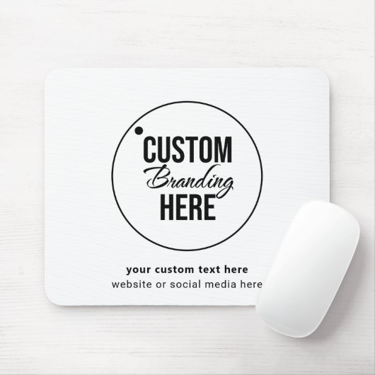 Minimalistisches Firmenlogo Mousepad (Mit Mouse)
