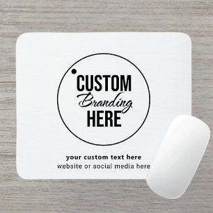 Minimalistisches Firmenlogo Mousepad
