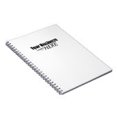 Minimalistisches Firmenlogo Notizblock (Rechte Seite)