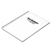 Minimalistisches Firmenlogo Notizblock (Linke Seite)