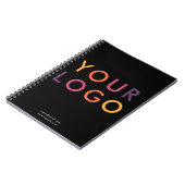 Minimalistisches Firmenlogo Notizblock (Linke Seite)