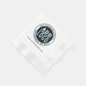 Minimalistisches Firmenlogo Serviette (Ecke)