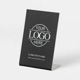 Minimalistisches Firmenlogo Sockelschild