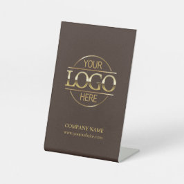 Minimalistisches Firmenlogo Sockelschild