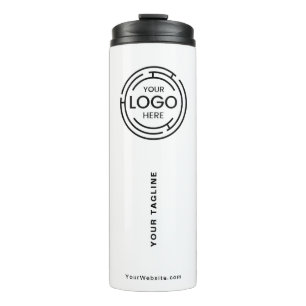 Minimalistisches Firmenlogo Thermosbecher