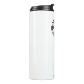 Minimalistisches Firmenlogo Thermosbecher (Nach links gedreht)