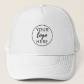 Minimalistisches Firmenlogo Truckerkappe (Vorderseite)