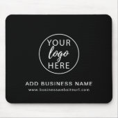 Minimalistisches Firmenlogo und Website Mousepad (Vorne)