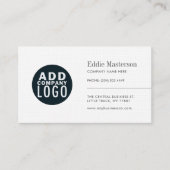 Minimalistisches Firmenlogo Visitenkarte (Vorderseite)