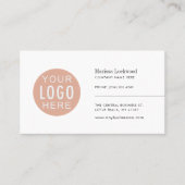 Minimalistisches Firmenlogo Visitenkarte (Vorderseite)