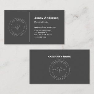 Minimalistisches Firmenlogo Visitenkarte