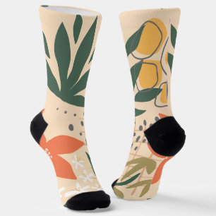 Minimalistisches Floral Socken