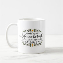 Minimalistisches florales inspirierendes Zitat-Des
