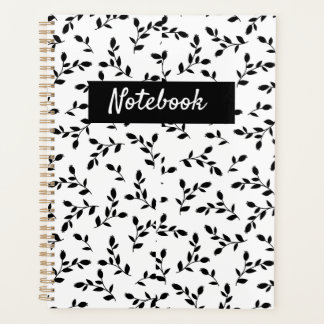 Minimalistisches Floralleaf-Planer-Notebook Planer