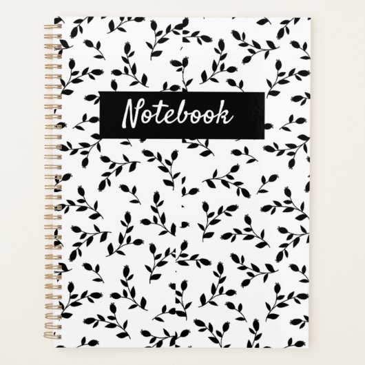 Minimalistisches Floralleaf-Planer-Notebook Planer (Vorderseite)