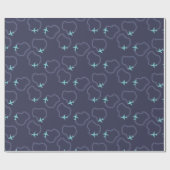 Minimalistisches Flugzeug  Geschenkpapier (Flach)