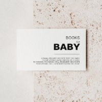 Minimalistisches formales Babyduschbuch
