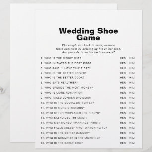 Minimalistisches formales Hochzeitsschuhspiel