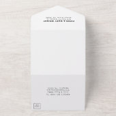 Minimalistisches formelles Elegant Bat Mitzvah All In One Einladung (Außenbereich)