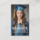 Minimalistisches Foto 8. Grad Grad Grad Grad Grad Visitenkarte (Vorderseite)