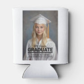 Minimalistisches Foto 8. Klasse Abschluss Dosenkühler (Rückseite)