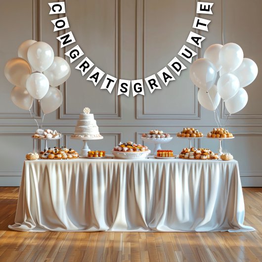 Minimalistisches Foto 8. Klasse Abschluss Jagd Wimpelkette