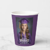 Minimalistisches Foto Abschluss 8. Klasse Pappbecher (Vorderseite)