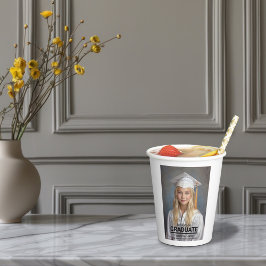 Minimalistisches Foto Abschluss 8. Klasse Pappbecher