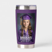 Minimalistisches Foto Abschluss 8. Klasse Thermobecher (Vorderseite)