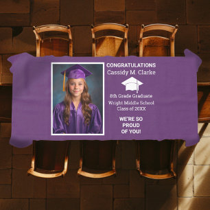 Minimalistisches Foto Abschluss 8. Klasse Tischdecke