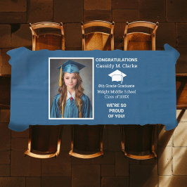 Minimalistisches Foto Abschluss 8. Klasse Tischdecke