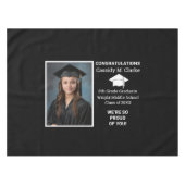 Minimalistisches Foto Abschluss 8. Klasse Tischdecke (Vorderseite (Horizontal))