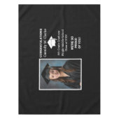 Minimalistisches Foto Abschluss 8. Klasse Tischdecke (Vorderseite)