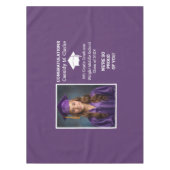 Minimalistisches Foto Abschluss 8. Klasse Tischdecke (Vorderseite)