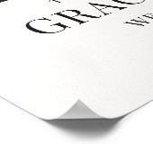 Minimalistisches Foto-Abschluss-Willkommensschild Poster (Ecke)