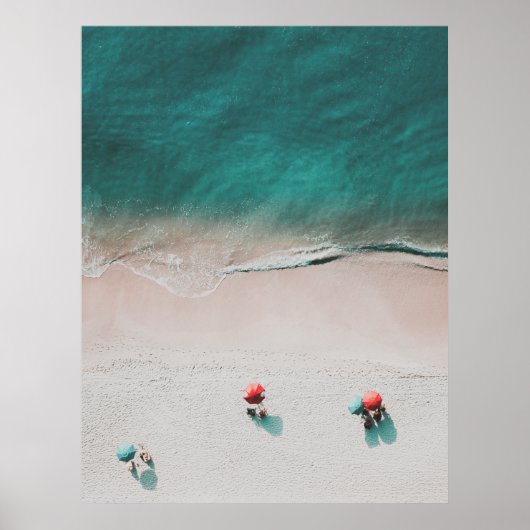 Minimalistisches Foto am Strand Poster (Vorne)