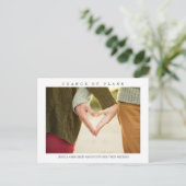 Minimalistisches Foto Änderung der Pläne Postkarte (Stehend Vorderseite)