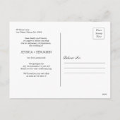 Minimalistisches Foto Änderung der Pläne Postkarte (Rückseite)