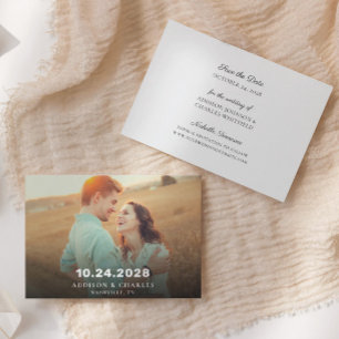 Minimalistisches Foto   ANKÜNDIGUNG DATUM FREIHALT