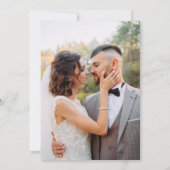 Minimalistisches Foto - Ankündigung Einladung (Rückseite)